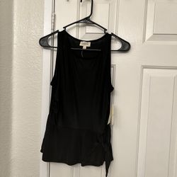 Black Peplum Top