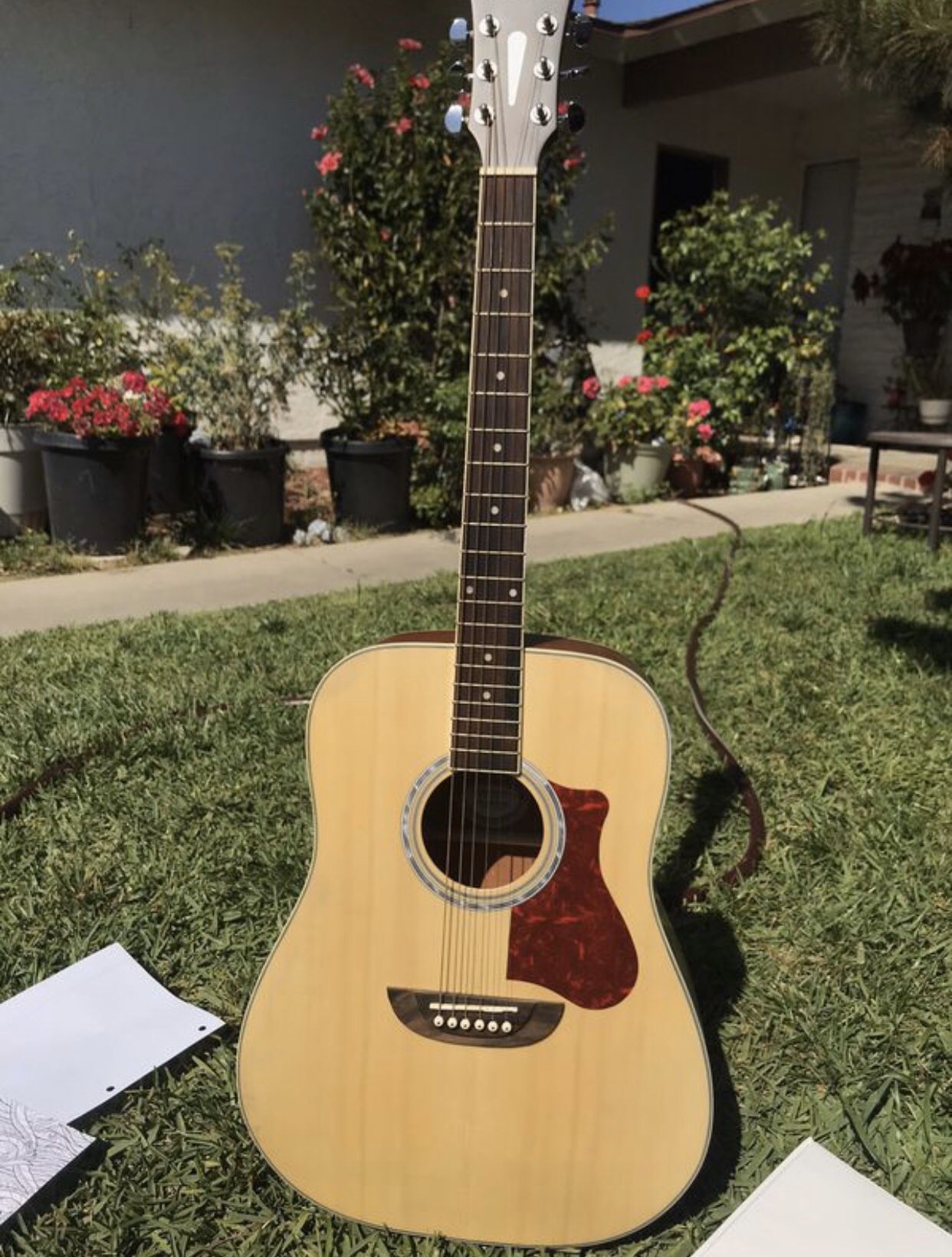 Acoustic Guitar (brand: orange wood)