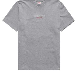 Supreme New York Tee Gray Sz L