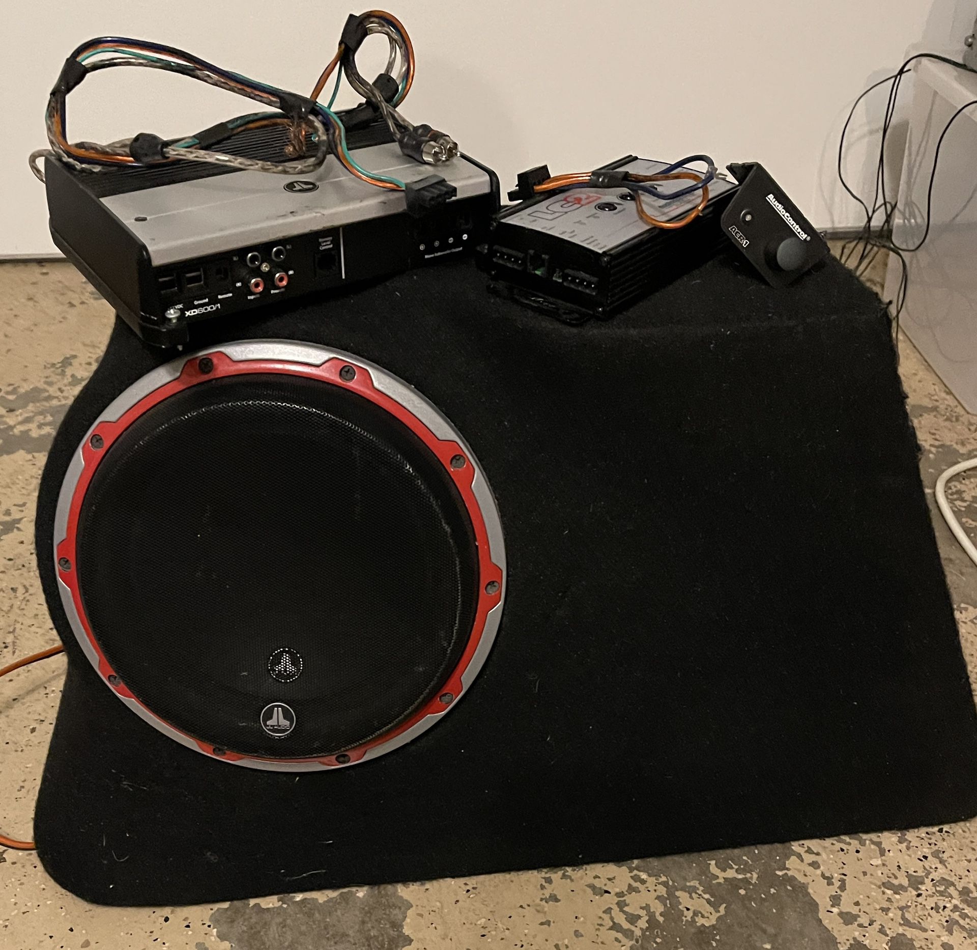 JL Audio Subwoofer and Amplifier
