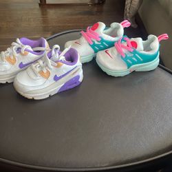 Purple & White Nike & Pink & White Nike