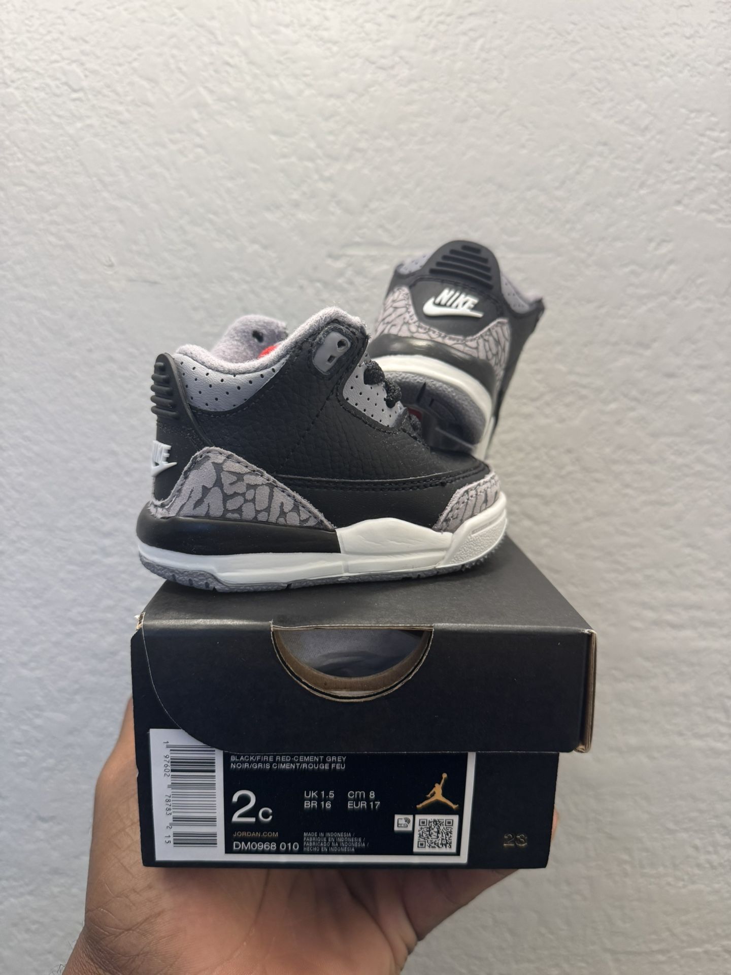 Jordan 3 Retro “Black Cement” - 2C (TD)