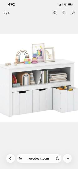 New white storage with self unit