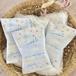 Customizable Chip Bags | Party Decor | Gender Reveal | Twinkle Twinkle Little Star