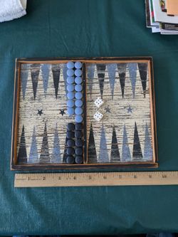 Game board, primitive, wooden