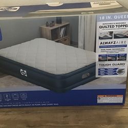 New Unopened Box Sealy 18” Queen Air Mattress Reduced