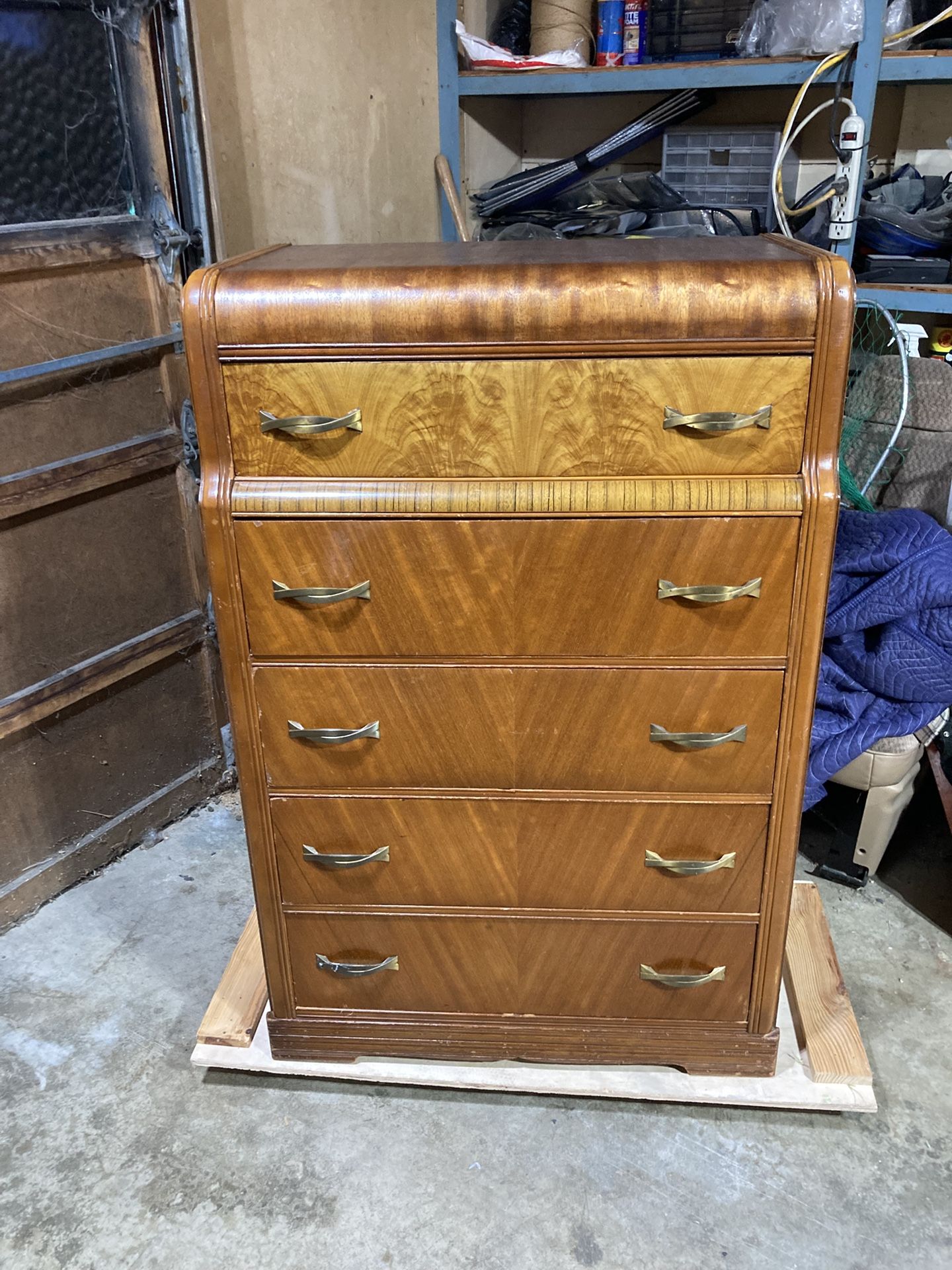 Art Deco Waterfall Dresser