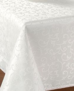 Lenox Opal Innocence 60" x 140" Oblong Tablecloth