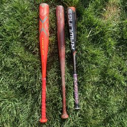 Baseball Bats 2 Composites And 1 Wood