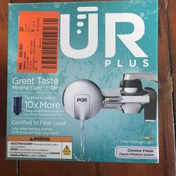 PUR PLUS Faucet Mount Filtration System, Chrome.