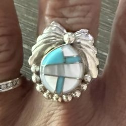 Carolyn Pollack Silver Turquoise Ring