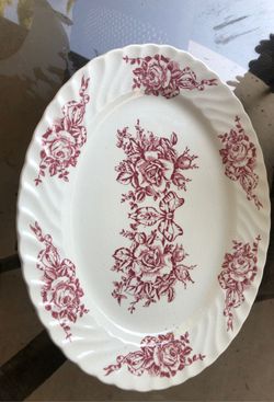 Antique Oval Serving Plate