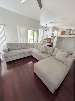 Sectional sofa couch living Spaces