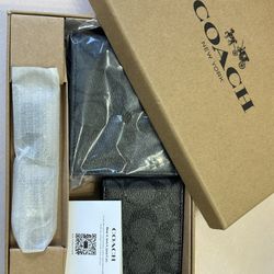 Men’s 3 In 1 Coach Wallet Gift Set 