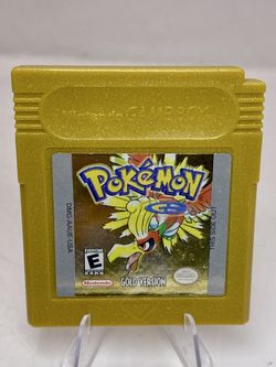 Pokemon Gold Version GBC (Game Boy Color, 2000) *New Battery* Authentic Ho-Oh