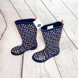 Cat & Jack Girls Lulani Rain Boots Size 13
