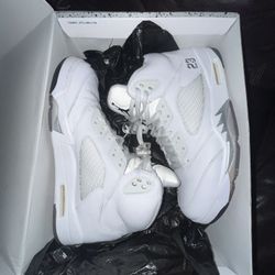 Jordan 5 White Metallic