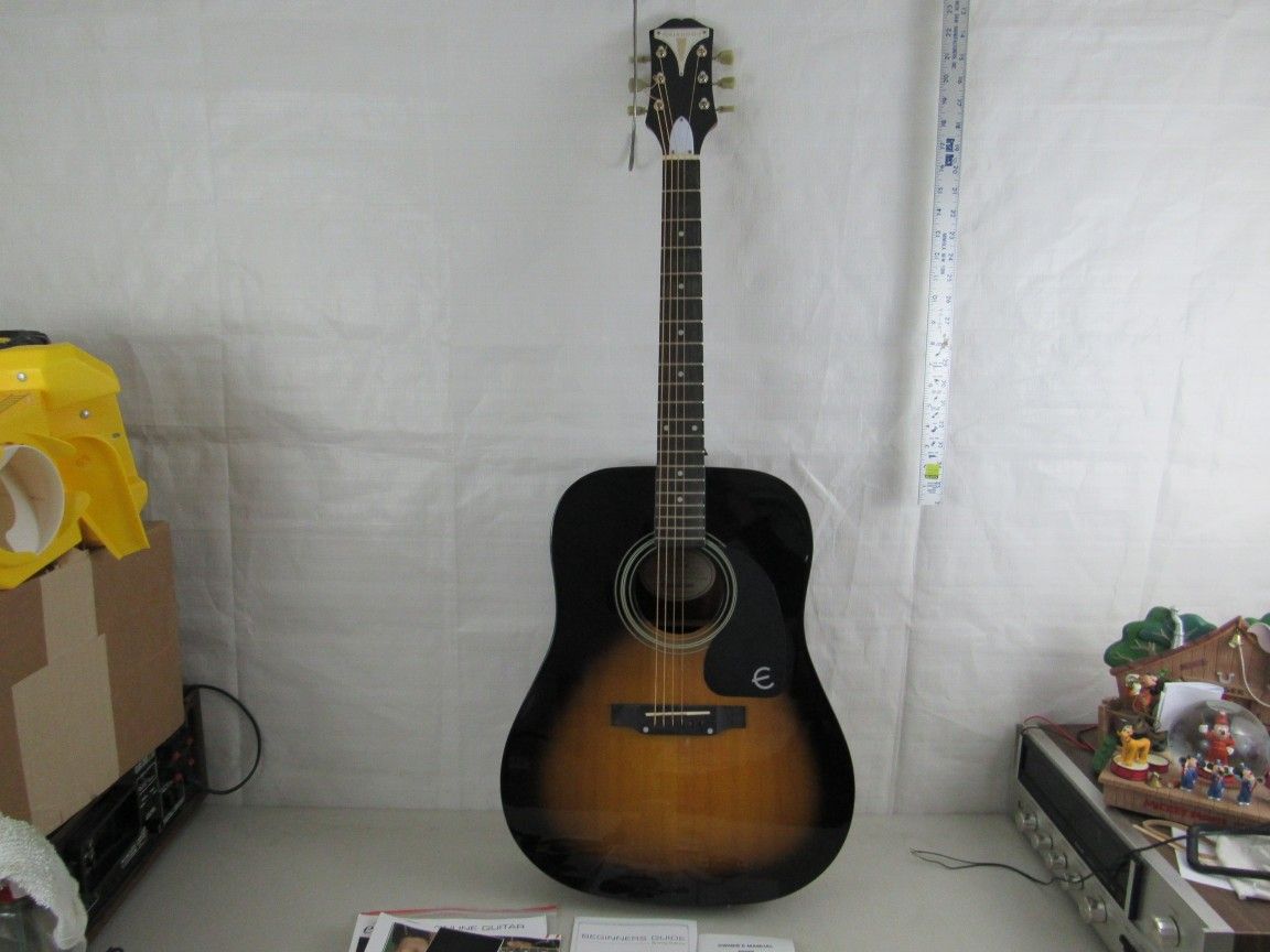 Epiphone PRO 1 VS Sunburst Dreadnought Acoustic Guitar & Soft Case

