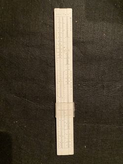 Vintage Precision Sterling Slide Rule