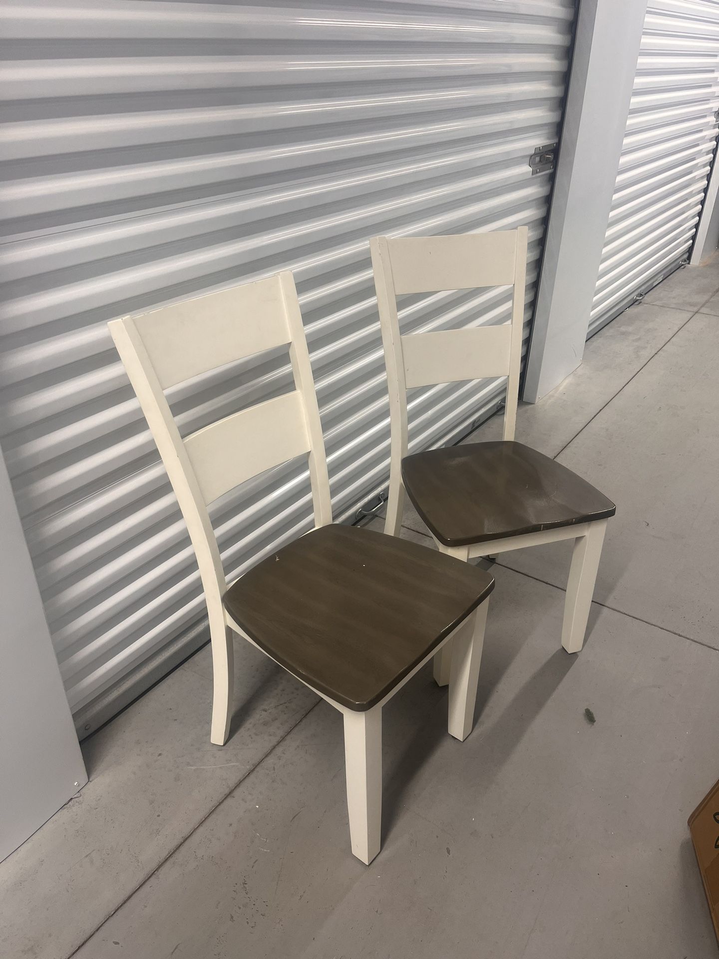 2 Wooden Chairs 