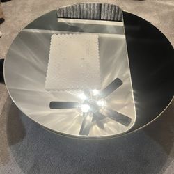 Glass Mirror Table 