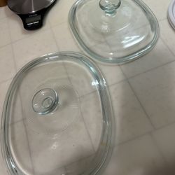 Corningware Baking Dish Lids - Glass & Plastic 