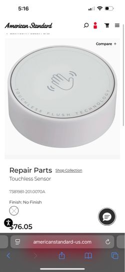 New - American Standard Touch-less Puck motion Sendor