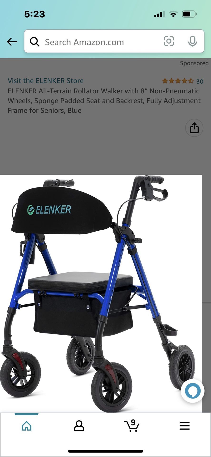 Elenker All Terrain Rollator/Walker