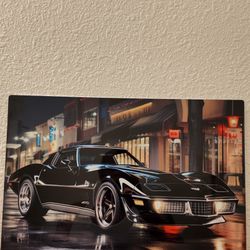 Corvette Stingray 12x18 Inch Aluminum PORTRAIT