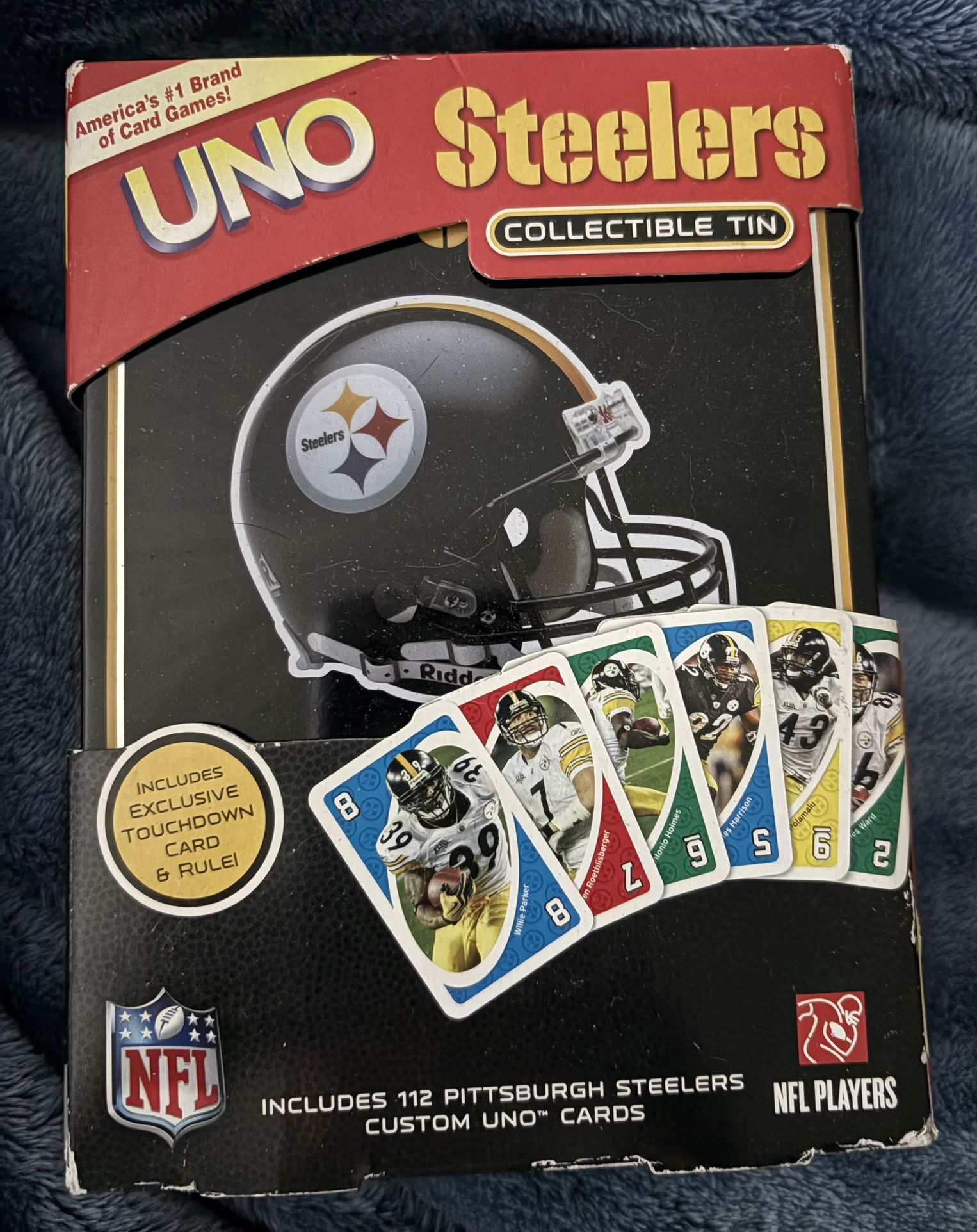 Steelers Uno Game In Collectible Tin