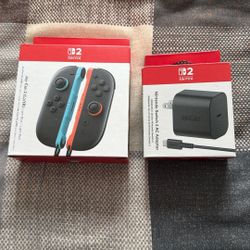 Switch 2 Controller And  Ac. Adapter 