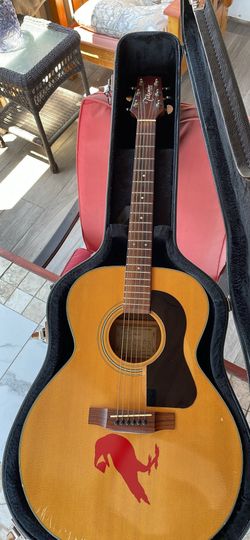 Takamine EG230 Acoustic Electric Guitar in Brand New $200 Hard Case Few Sing of ware