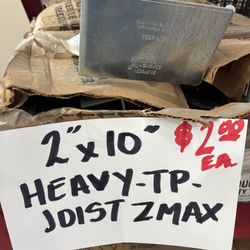 2x10 Joist Hangers $2.00 Each 