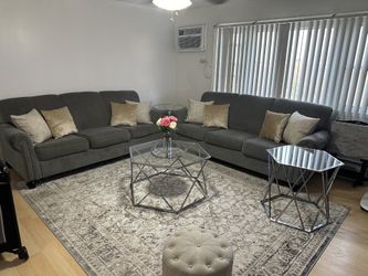 Two Sofas, And Rug 