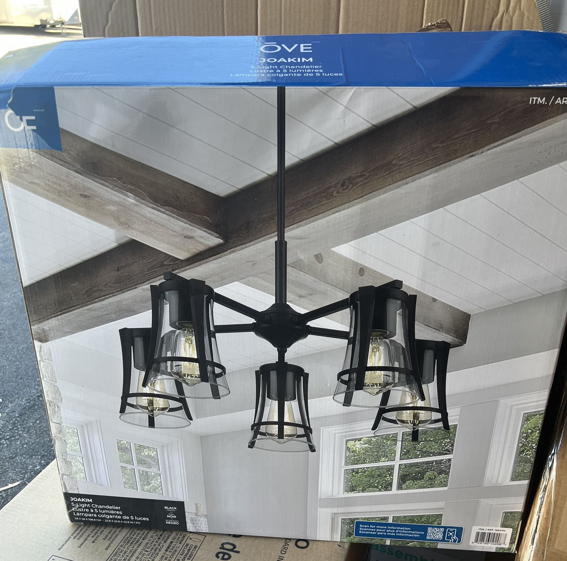 New OVE Decors Joakim 5-light Chandelier Retails over $230 In the box ...