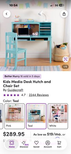 2 Real Wood Kids Desk - $35