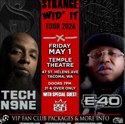 1 balcony ticket Row D Tech N9ne/E 40