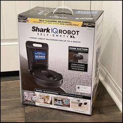 NEW Shark IQ Robot w XL Self Emptying Base. Smart Vacuum, Wifi, App, Home Mapping R101AE R1001AE
