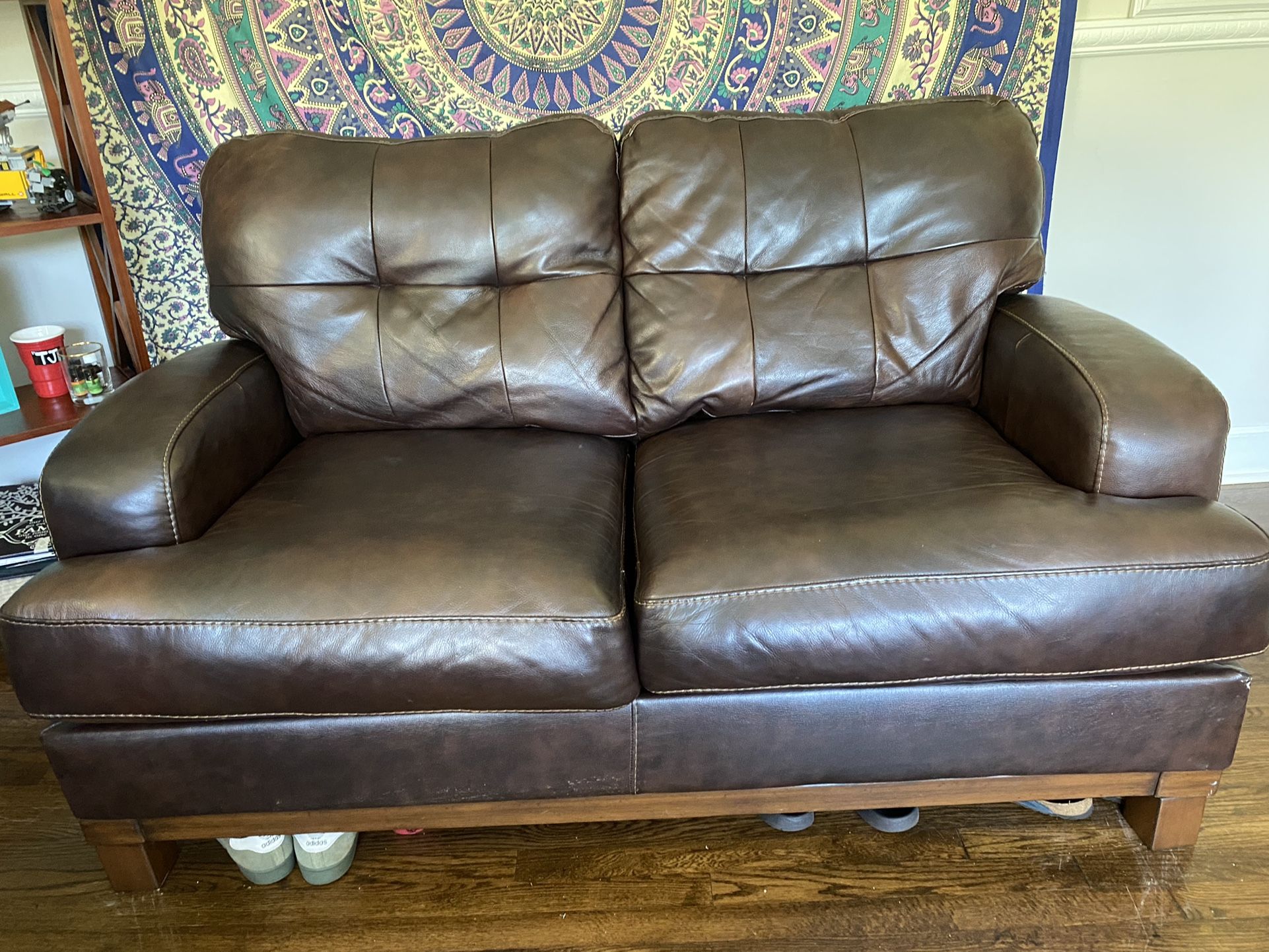 Leather LoveSeat 