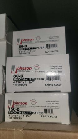 Johnson abrasives sanding paper