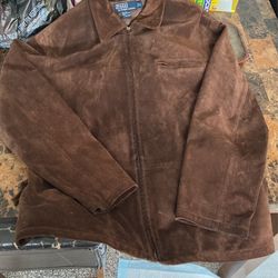 Polo Ralph Lauren Suede Bomber Jacket Medium 