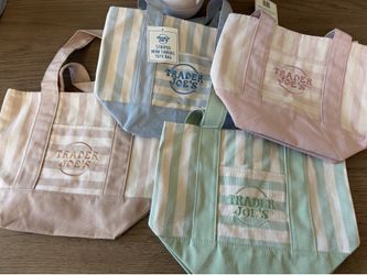 $10 each/TJ Striped Mini Tote Bag