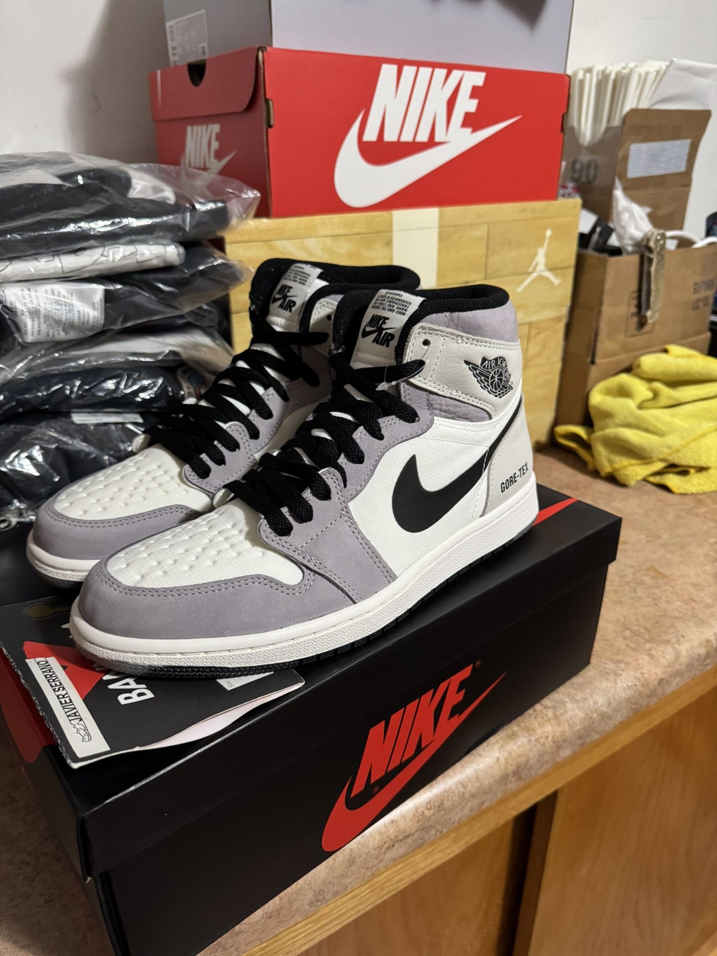 NIKE AIR JORDAN 1 ELEMENT GORE-TEX LIGHT BONE Sz 8.5 DS