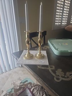 Vintage Pair Of Candlestick Holder By Baldwin