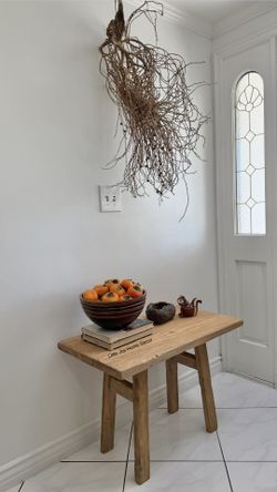 Earthy Nature Elements Home Styled Side Table/Coffee Table/Kid’s Desk 