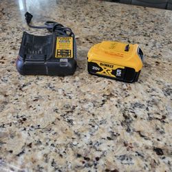 Dewalt 20v Battery And Charger 5.0ah 
