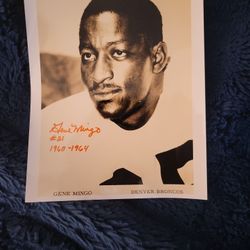 Autographed Gene Mingo