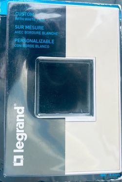 Legrand Adorne 1-Gang Wall Plate in White Finish