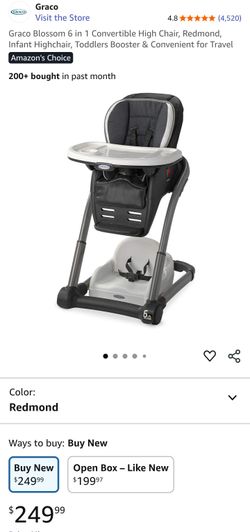 Graco Blossom 6 in 1 Convertible High Chair