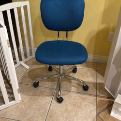 Office Desk Chair Blue Swivel